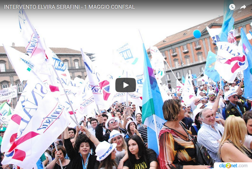 INTERVENTO ELVIRA SERAFINI – 1 MAGGIO CONFSAL