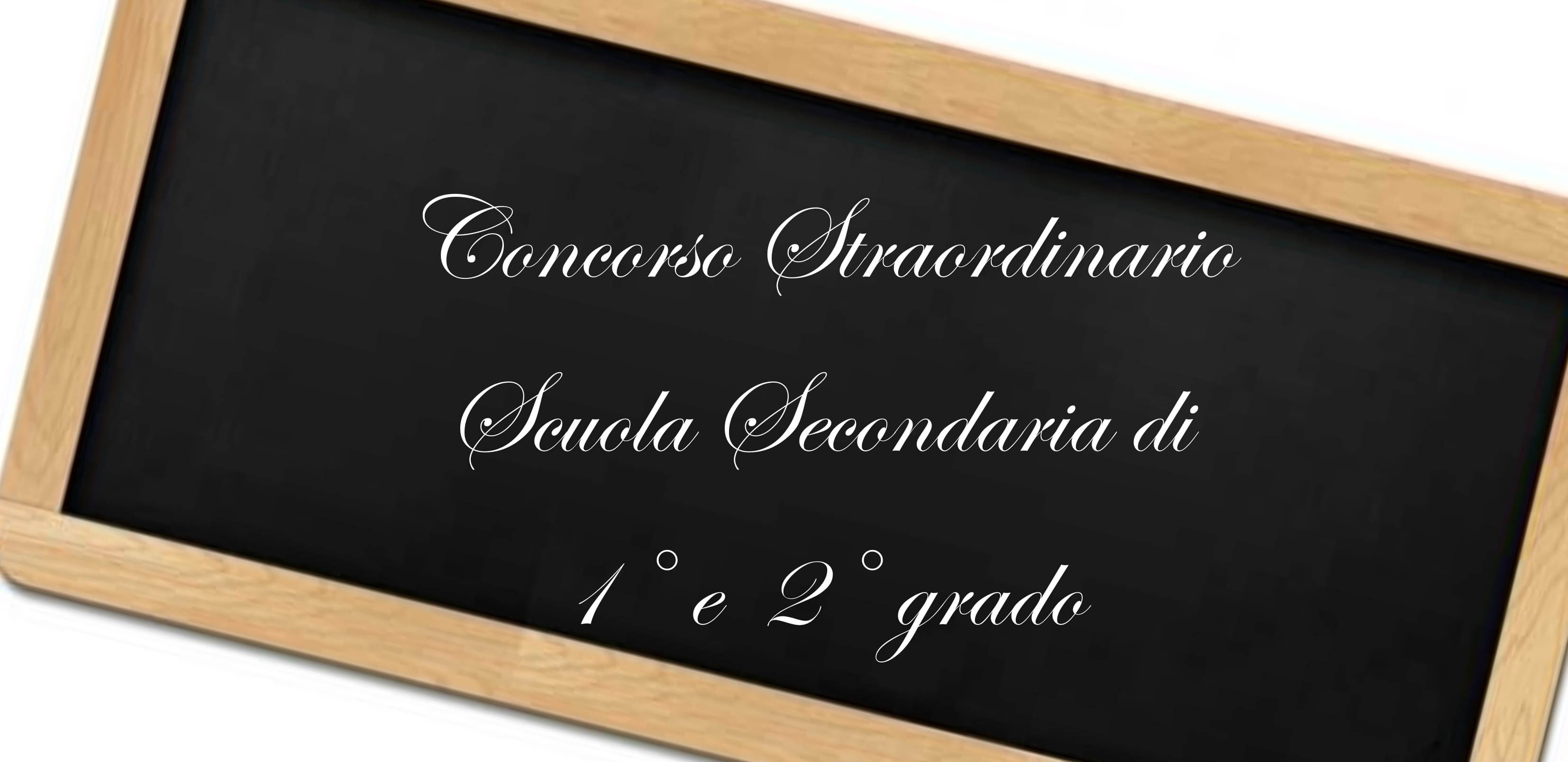 Concorso straordinario secondaria