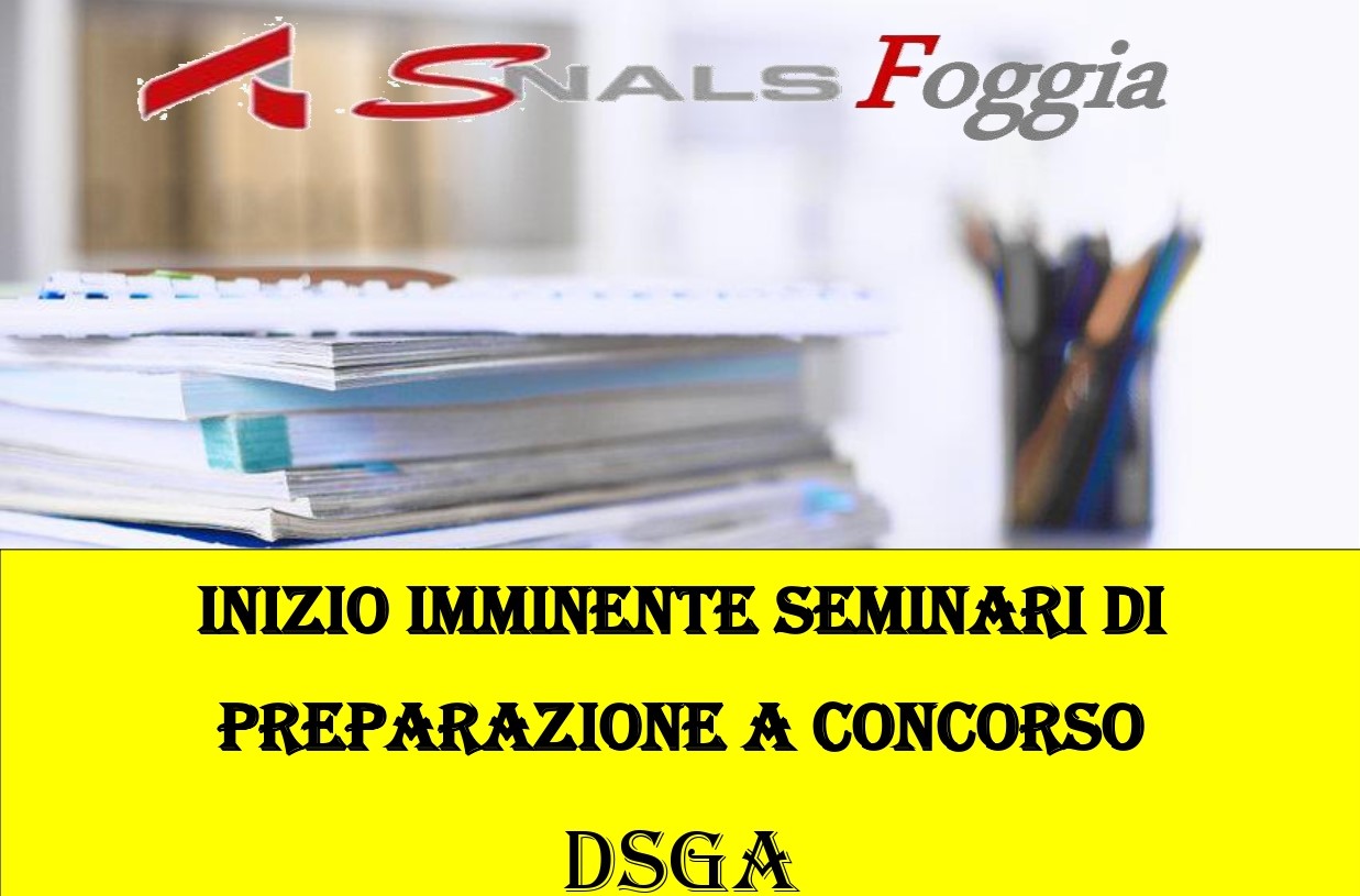 Avvio Ciclo di Seminari per Concorso DSGA